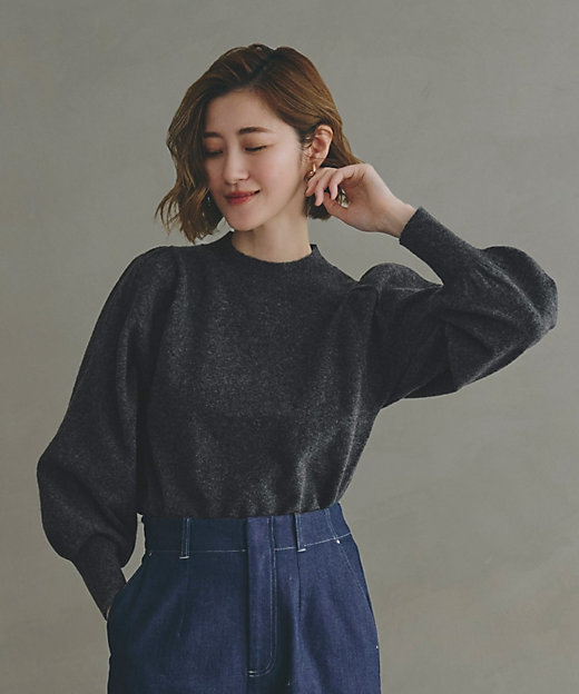 ウールブレンドボリュームスリーブニット（2002377580