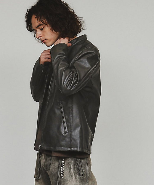 ◇シングルライダースジャケット（2002378263） | tk. TAKEO