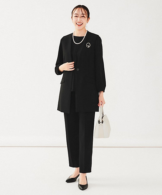 通勤スーツ】タックテーパードパンツ（2002404766