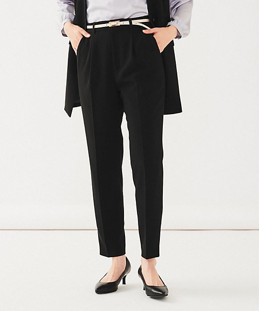 通勤スーツ】タックテーパードパンツ（2002404766