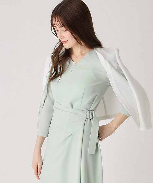 日本製】ラップ風デザインワンピース（2002435510） | COUP