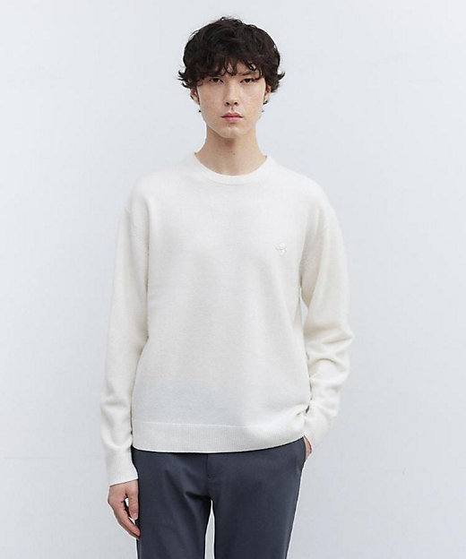 Air Palette Knit】ワンポイント カラーニット プル