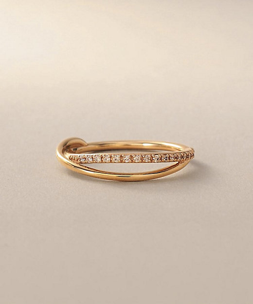 K10ダイヤモンド クロスライン リング（2002461370