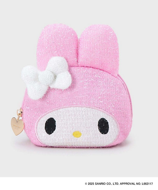 マイメロディ】フェイス型キラキラシェルポーチ（2002508633