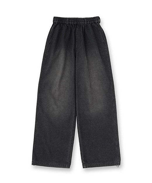 上下2点セット】デニムブルゾン＋ワイドデニムパンツ