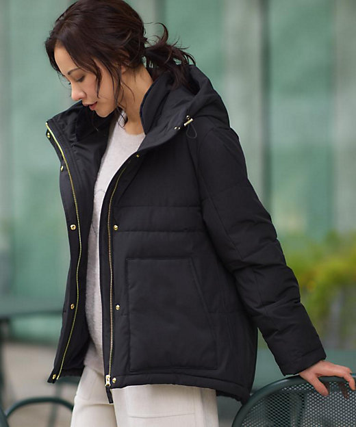 すっきり見えシルエット】上品ふわもこ中綿ブルゾン