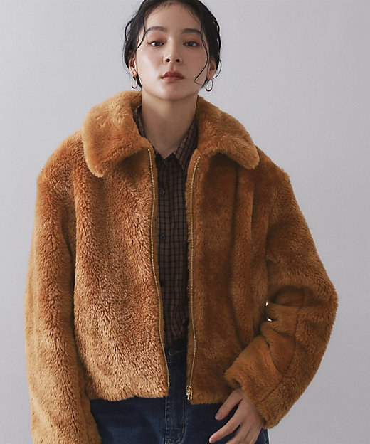 ステンカラーボアブルゾン【洗える】（2002545127