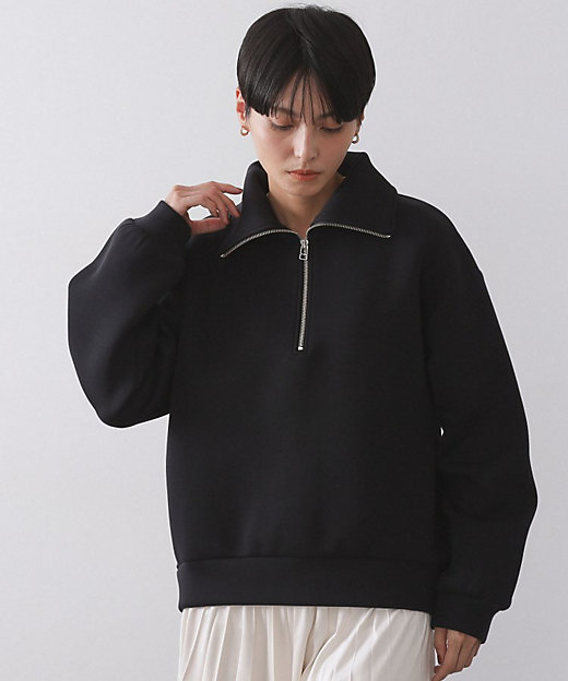 ハーフジップトップス／セットアップ対応可【洗濯機OK