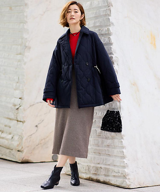 キルティングPコートジャケット（2002542675） | GROVE