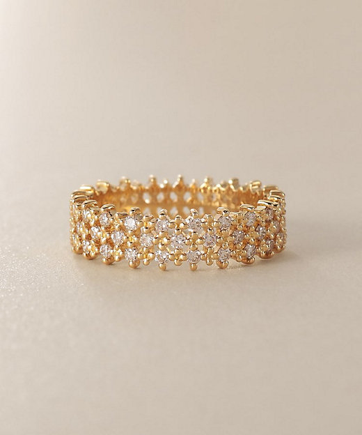 K18ダイヤモンド レース リング（2002543601