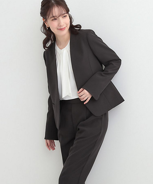 3点スーツセット／洗濯機可】時短で好印象 セットアップ＋ブラウス