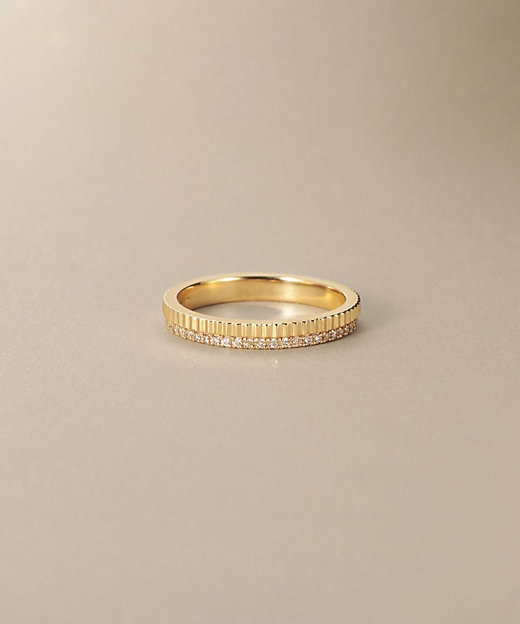 K10ダイヤモンド 縦溝 リング（2002560664） | COCOSHNIK