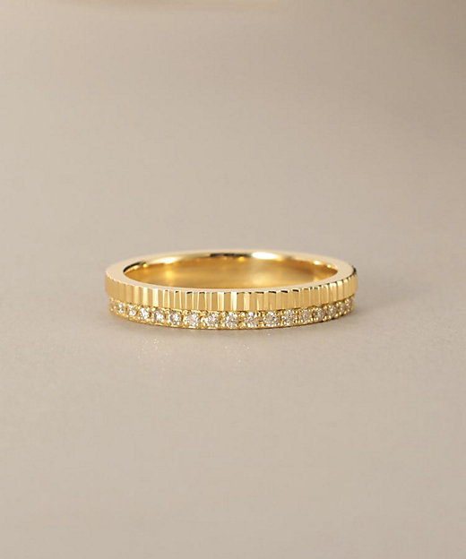 K18ダイヤモンド 縦溝 リング（2002560665） | COCOSHNIK