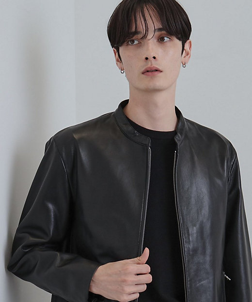 本革】ラムレザーシングルライダース（2002588663） | tk