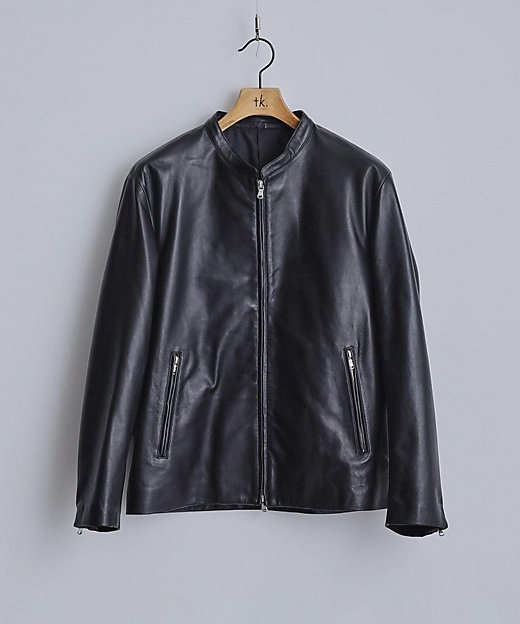 本革】ラムレザーシングルライダース（2002588663） | tk