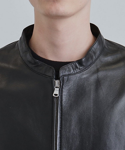 本革】ラムレザーシングルライダース（2002588663） | tk