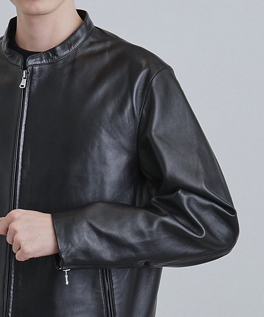 本革】ラムレザーシングルライダース（2002588663） | tk