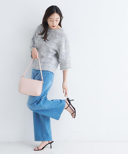 洗える】ツイードドルマンブラウス（2002603412