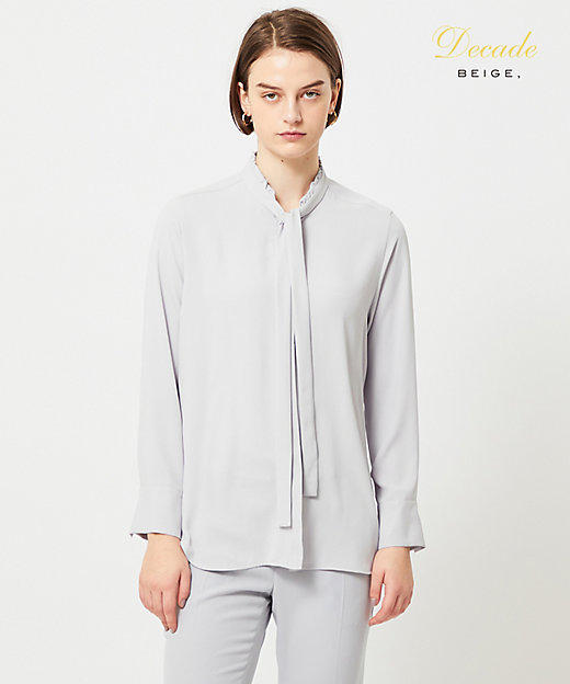 洗える】EVA ／ ボウタイロングスリーブブラウス