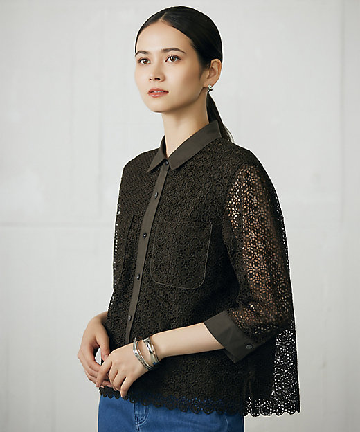 ドラマ「明日はもっと いい日になる」着用】【洗える】ジオメトリック