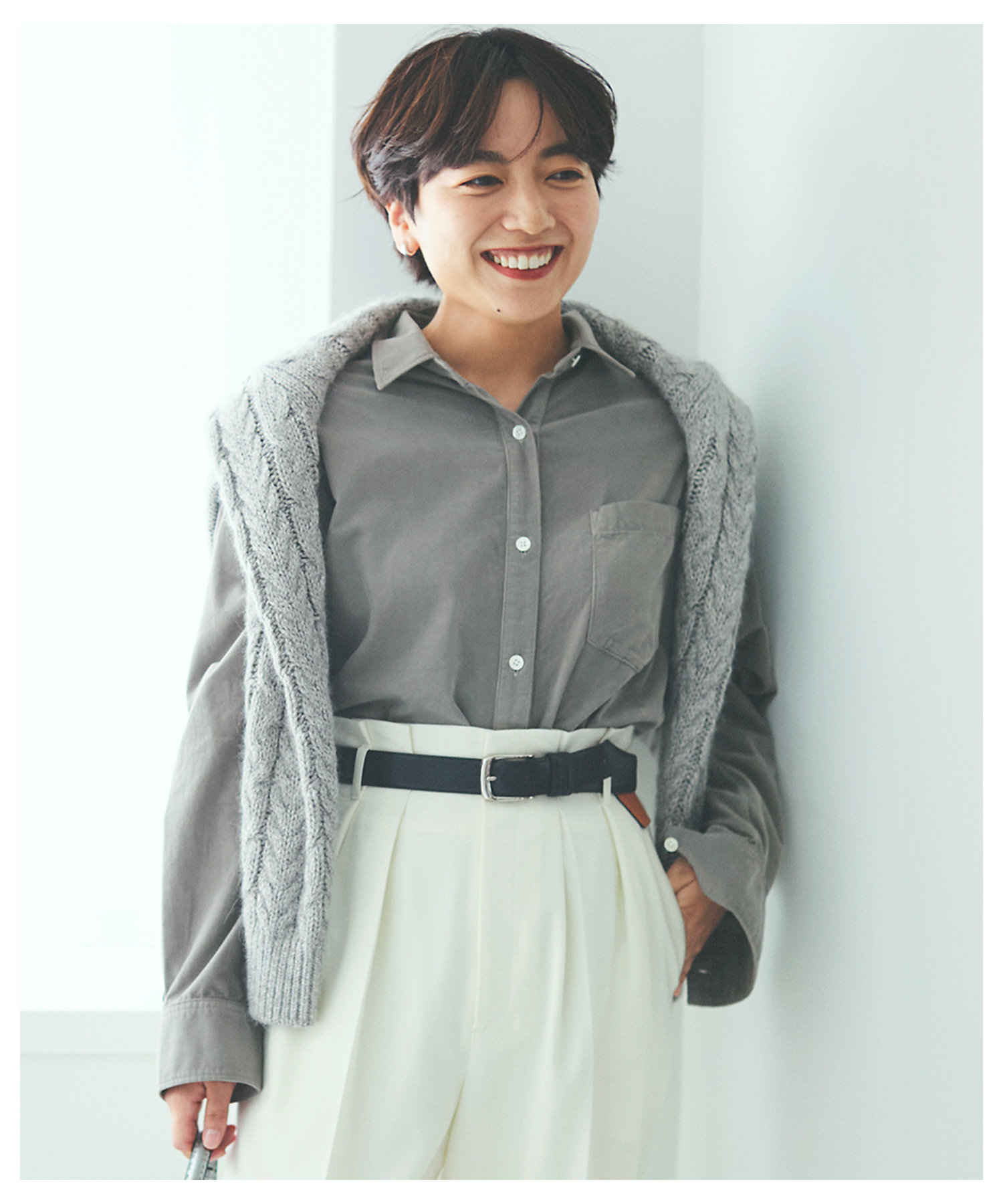 洗える】コットン コーデュロイ ブラウス（BLWSCW0419