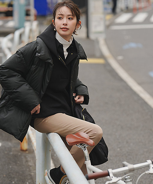 Oggi掲載】シレータフタ ハイネック ショート ダウンコート