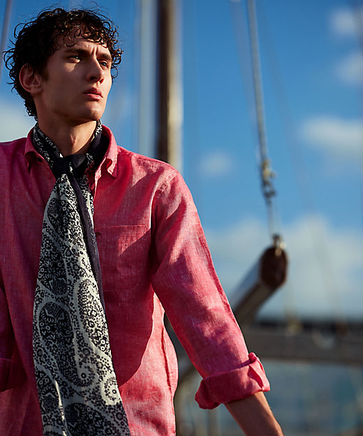 キングサイズ・麻100％・軽い・涼しい】モイスチャーリネン シャツ