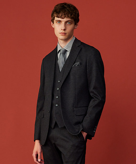 ストレッチ／多機能レジャージャケット】ツィーディージャージー