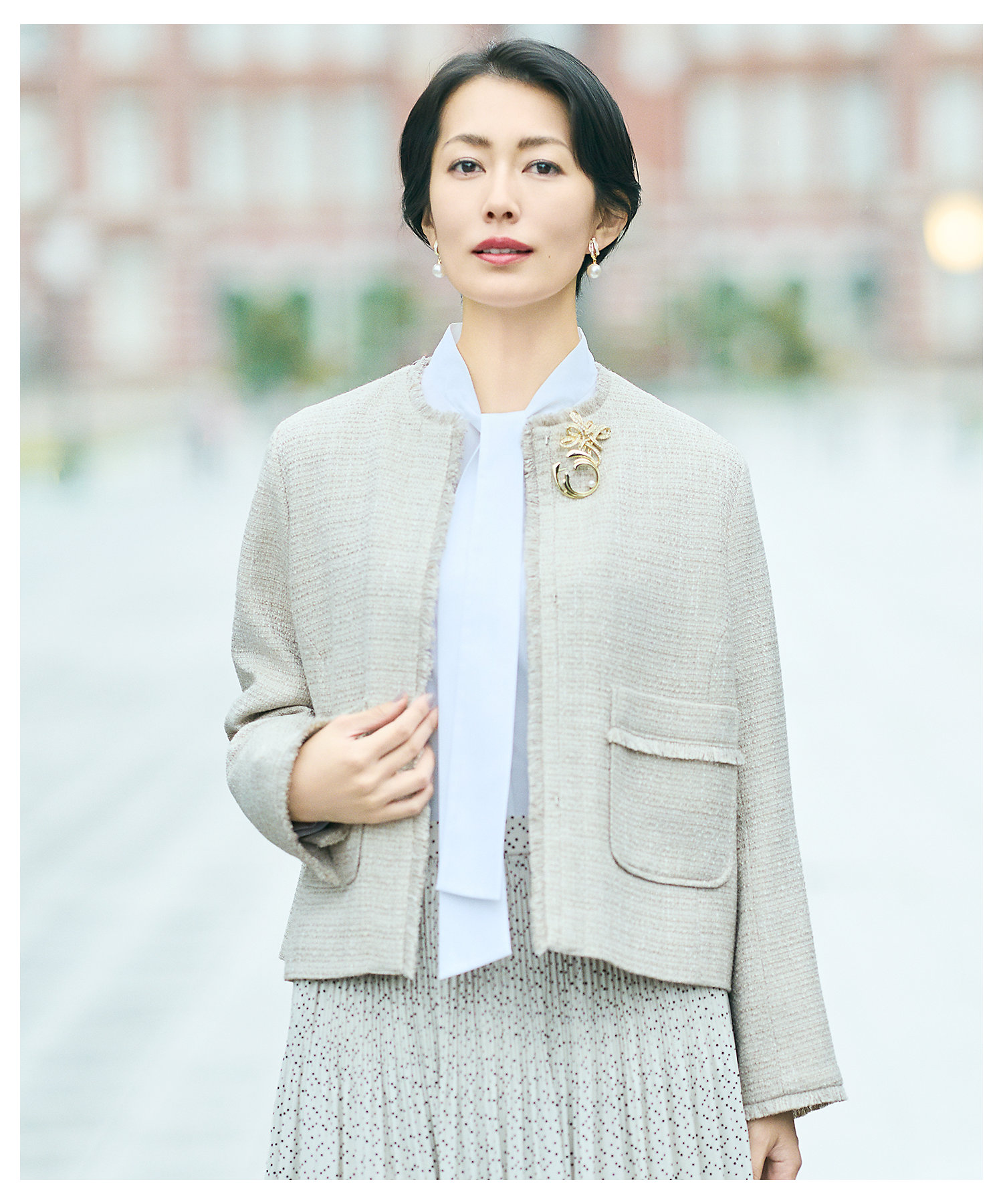 17号サイズまで展開・カタログ掲載】ライトミックスツイード