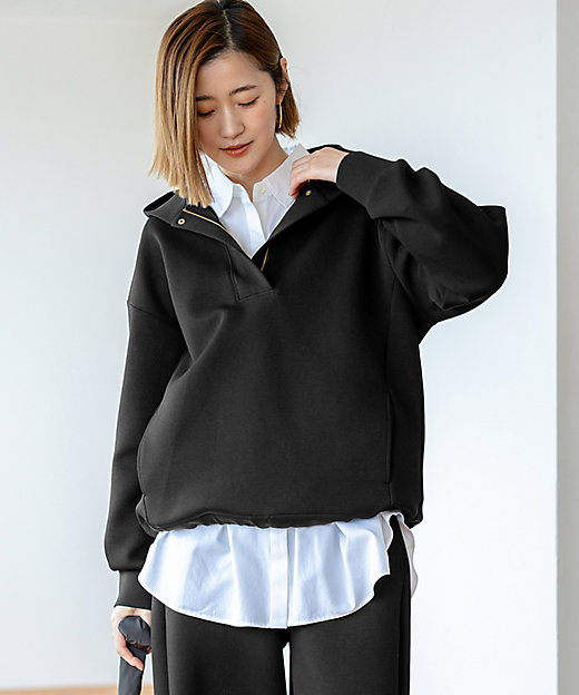 洗える】コットンエアーダンボール ドロスト フーディー