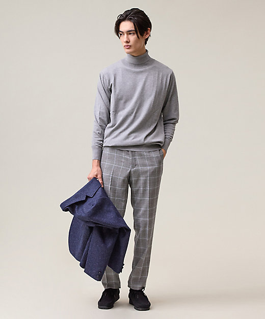 品よく暖かで首元からスマートに【ストレッチ ／ イージーケア