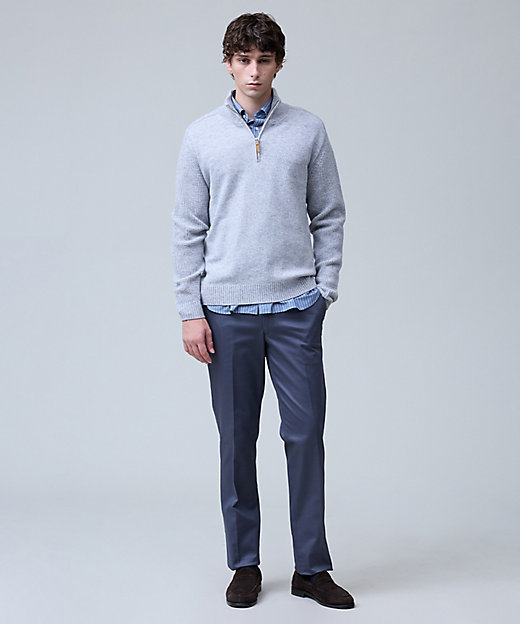 ウール×カシミヤの上質素材【Cash Lamb's Wool】ハーフ