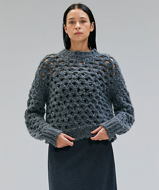 KOKOMO ／ ウールアルパカメッシュニット（KRCWGW0403