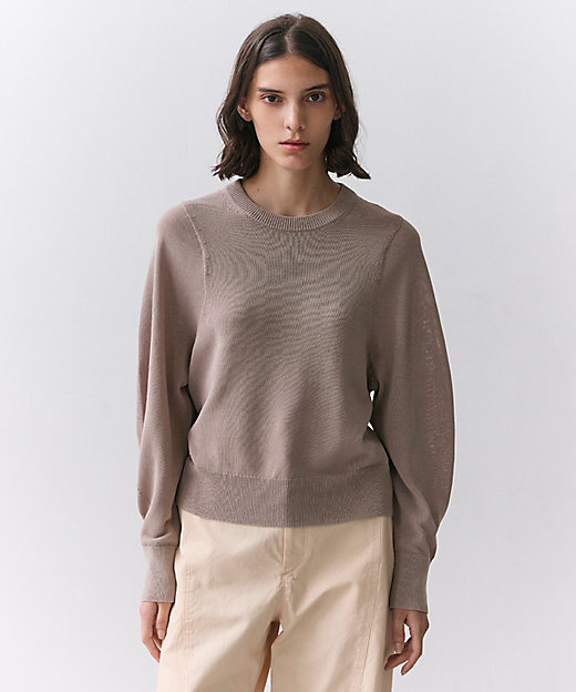 ARSENOPY ／ コットンドライタッチクルーネックニット