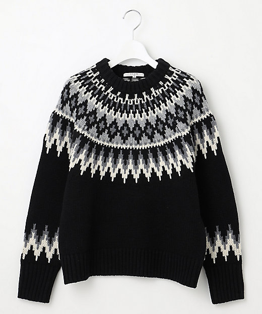 SLOW／一部店舗限定】ノルディック プルオーバー ニット
