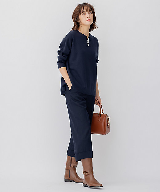 ウールブレンド ラインパール プルオーバー（KRWWNZ0651