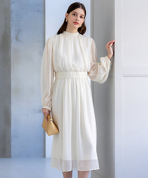 APPLAUDIR】クレープシフォン ドレス（OPAPGS0723