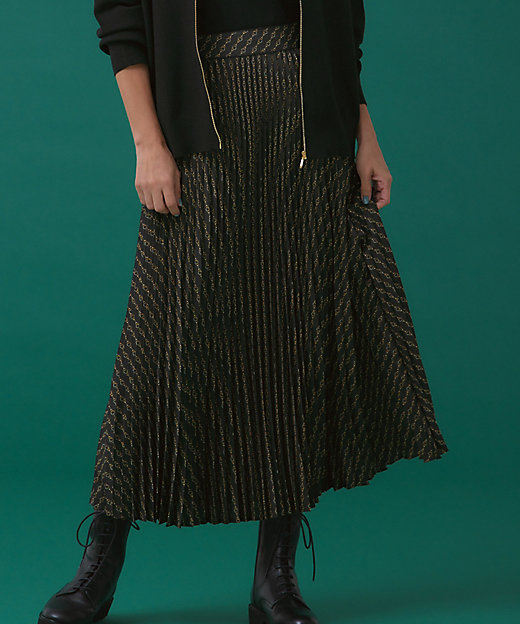 洗える】Ratti チェーンモチーフ プリーツスカート