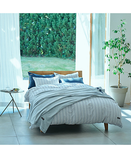 イトリエ 先染め綿サッカー掛ふとんカバー DL（PI24180664