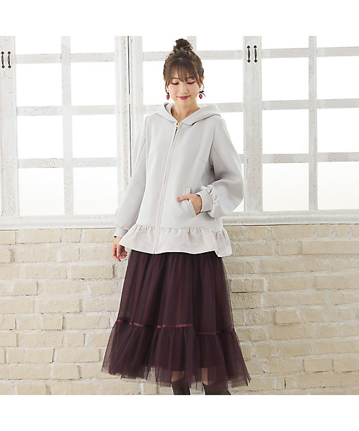 チュールスカート（51046401） | Rose Tiara (Women/大きい