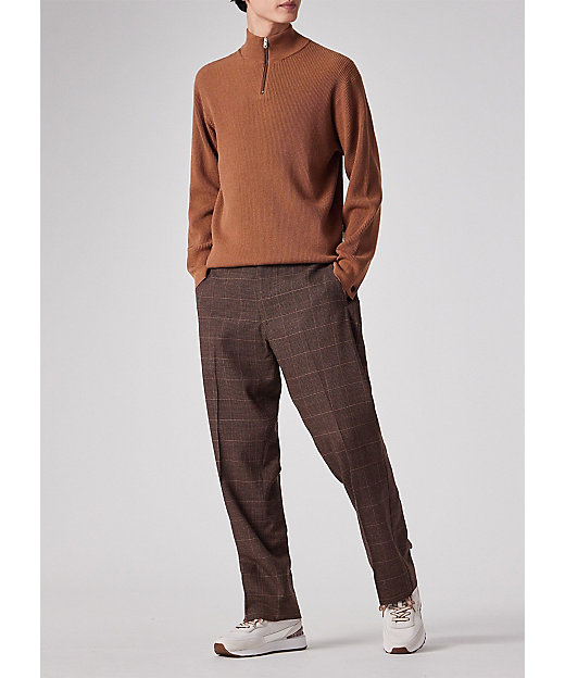 ミックスチェックウール 2タック トラウザーズ（253105690Z