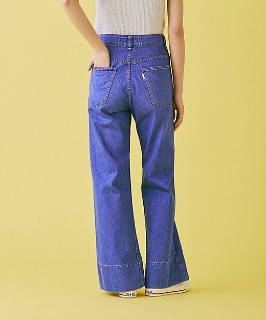 BAGGY FLARE PANTS DENIM MB261ー3012