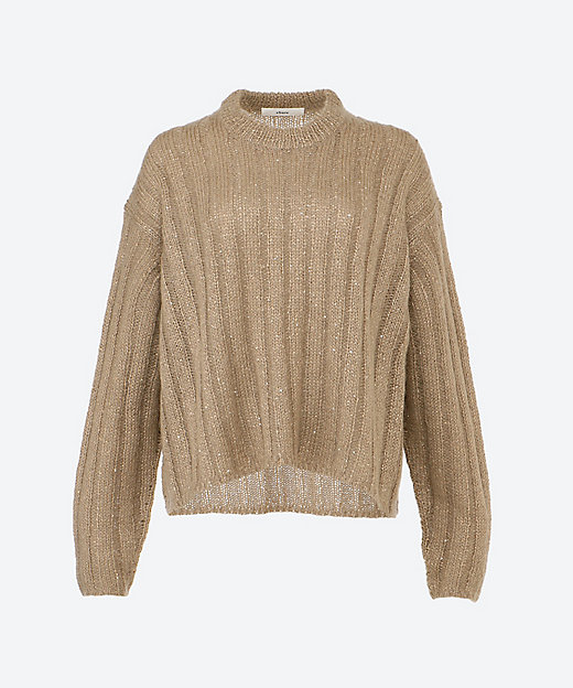 モヘヤ混スパンコールニット 4210800541 | ebure (Women