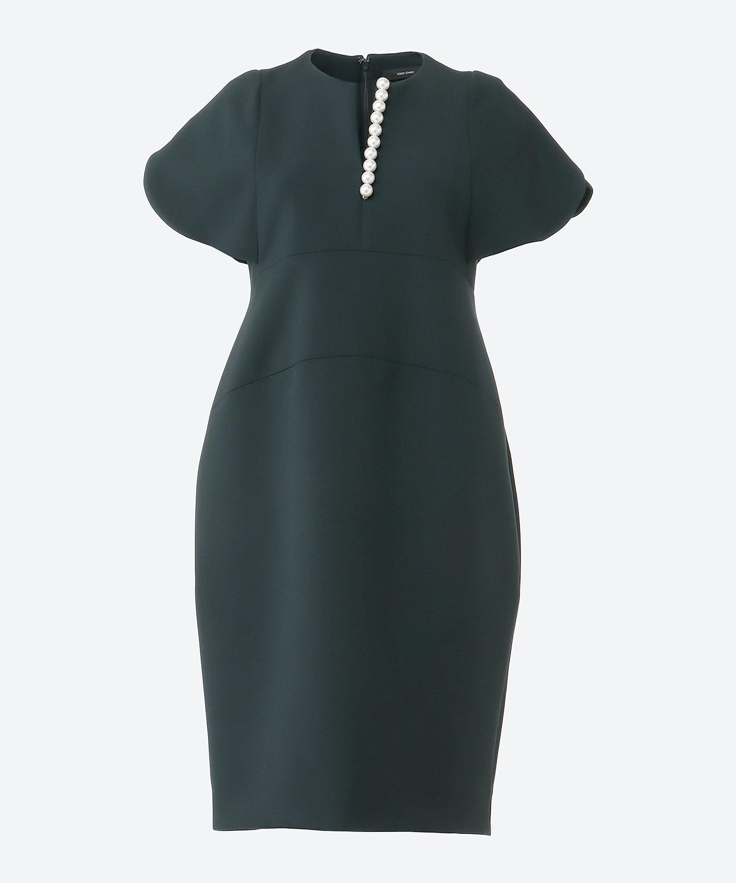 フレアスリーブパールスリットラインドレス YCD－923－866