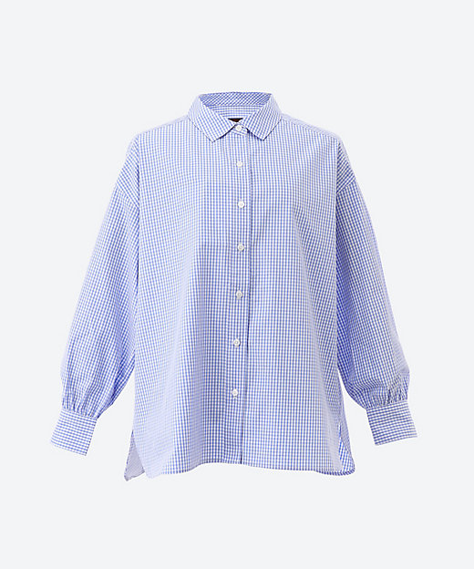 ブロードギンガムチェックシャツ 5705000 | green nout (Women