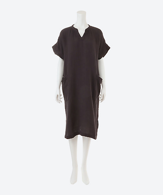 クレープガーゼ パッチポケットワンピ―ス | UCHINO/ウチノ | 三越