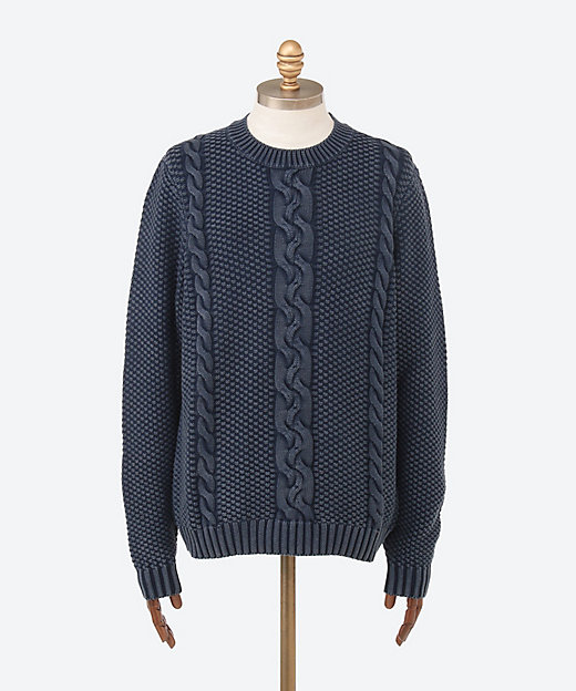 クルーネックケーブルニット UK4470．000．G21280G