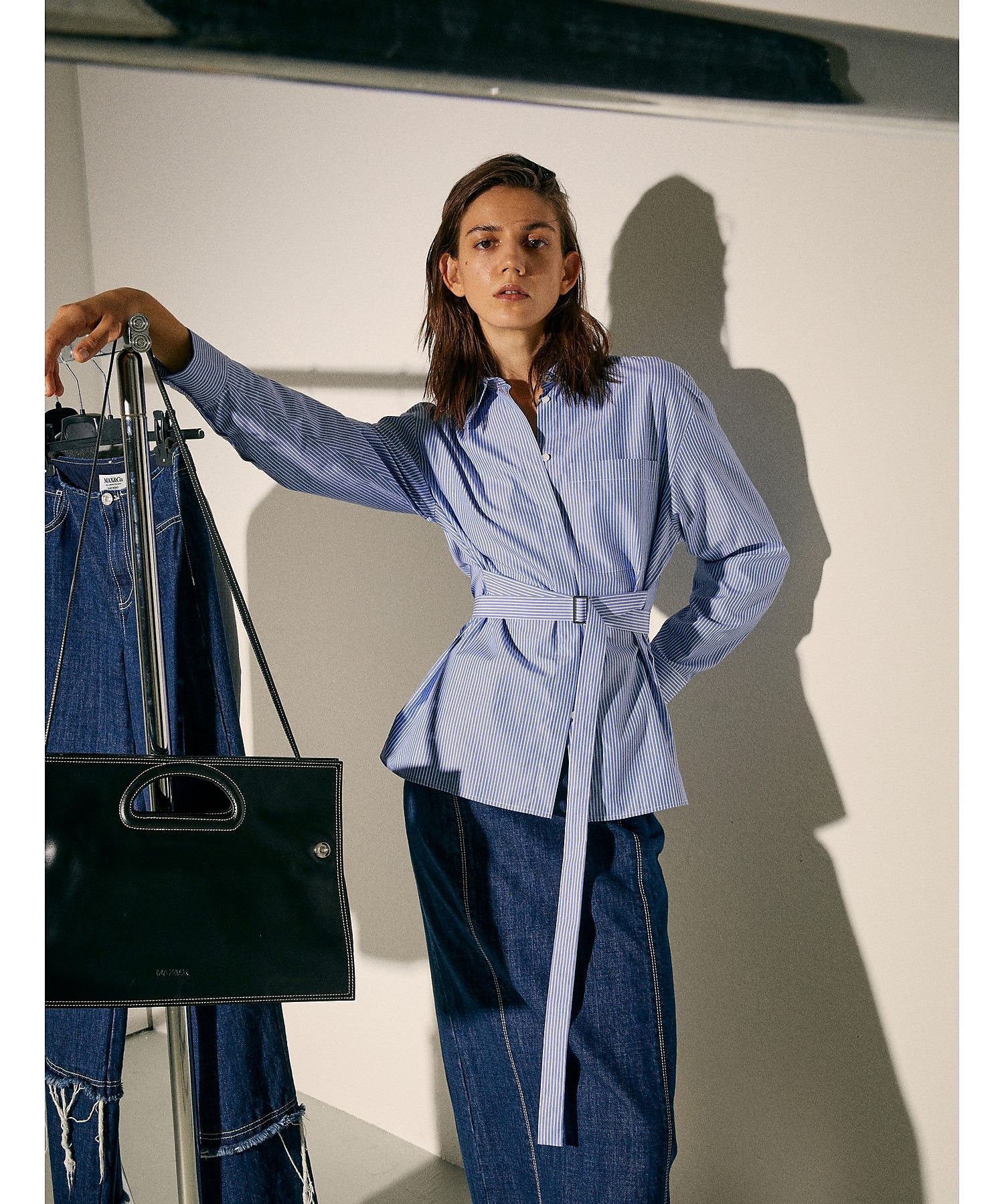 エッブロ コットンポプリン シャツ BECOMING UNDONE