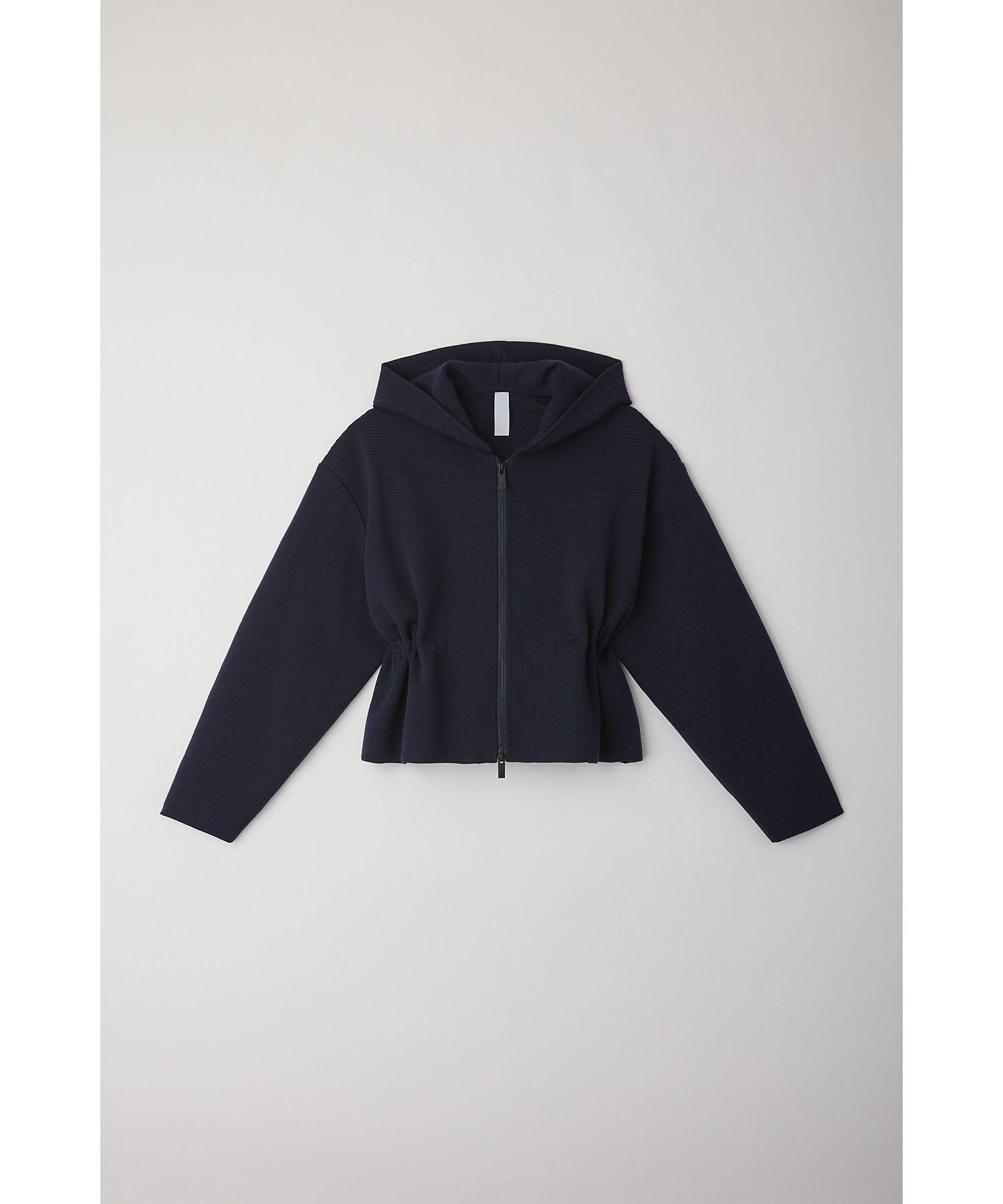 TW MILAN RIB CROPPED HOODIE JACKET