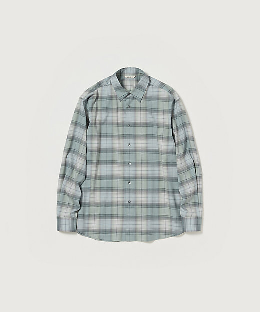 シャツ SUPER LIGHT WOOL CHECK SHIRT